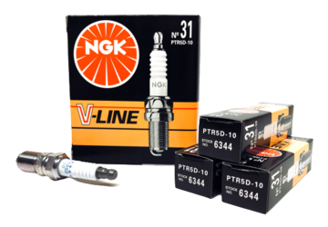 Комплект свечей зажигания NGK V-Line №31 PTR5D-10 (4шт) (PT16EPR-L13)