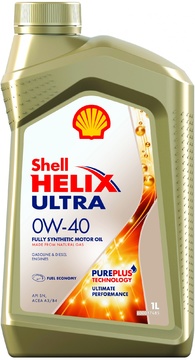 Масло моторное Shell Helix Ultra 0W40 1л синтетическое