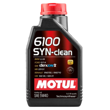 Масло моторное Motul 6100 Syn-Clean 5w40 1л полусинтетическое