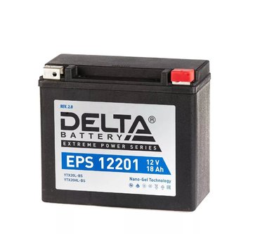 Аккумулятор мото DELTA EPS-12201 (YTX20L-BS, YTX20HL-BS)