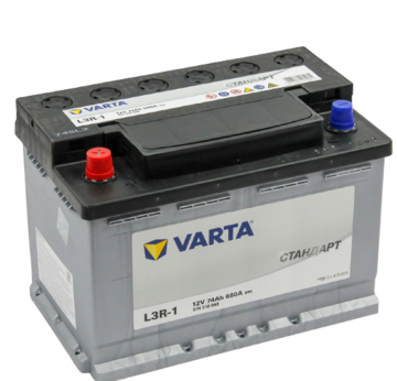 Аккумулятор VARTA 574 310 068  6СТ-74.1 L3R-1 680A Стандарт
