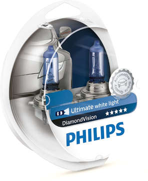 Лампа автомобильная галогенная Philips DiamondVision 12342DVS2 H4 12V 60/55W 2 шт.