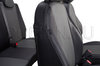 Авточехлы экокожа Lada X-RAY Лима, перфорированный черно-серый