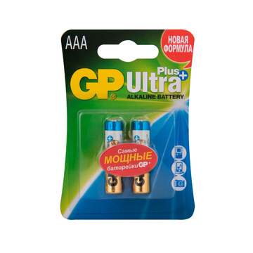 Батарейки GP AAA Ultra Plus Alkaline (блистер 2шт)