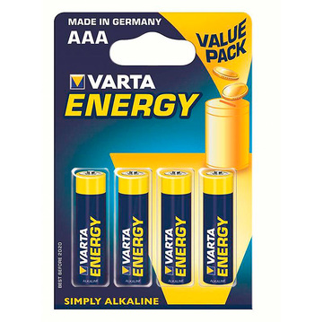 Батарейки VARTA ENERGY AAA/LR03 (блистер 4шт)