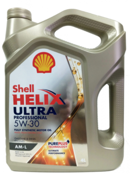 Масло моторное Shell Helix Ultra Professional AM-L 5w30 4л синтетическое