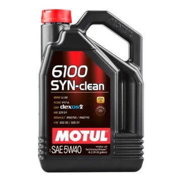 Масло моторное Motul 6100 Syn-Clean 5w40 4л полусинтетическое