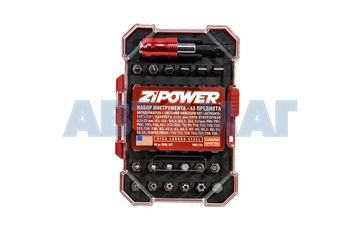 Набор бит ZiPower 43 предмета PM5134