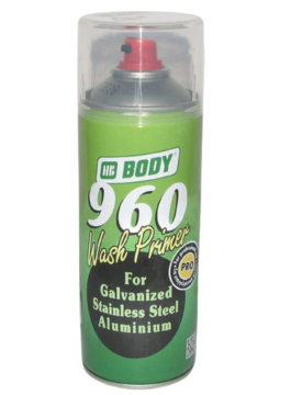 Грунт аэрозольный Body 960 WASH PRIMER кислотный 2К (желто-зеленый) 0,4л.