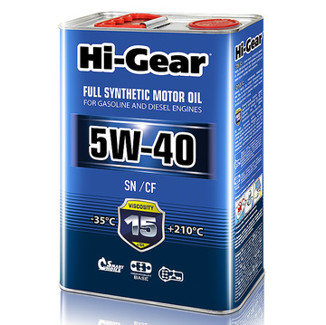 Масло моторное Hi-Gear (HG0544) 5W40 SN/CF 4л синтетическое 
