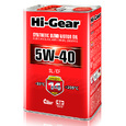 Масло моторное полусинтетическое Hi-Gear 5W40 SL/CF 4л