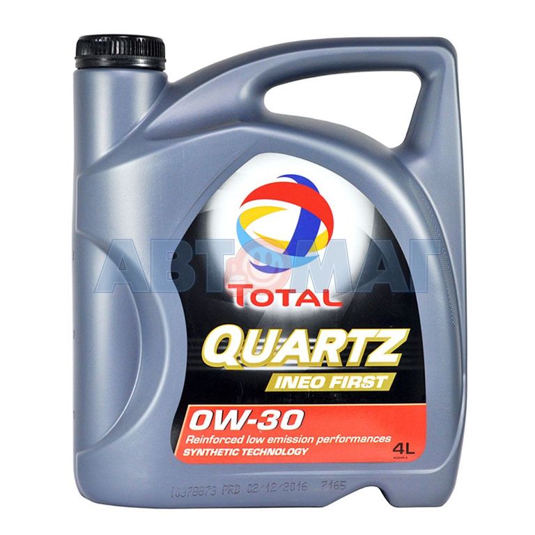 Купить Масло моторное TOTAL Quartz INEO FIRST 0w30 4л