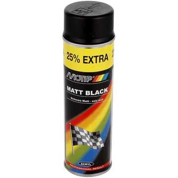 Краска черная матовая MOTIP (4006) 500мл
