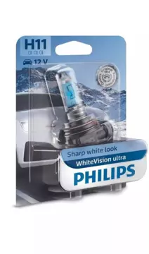 Лампа автомобильная галогенная PHILIPS White Vision Ultra H11 B1
