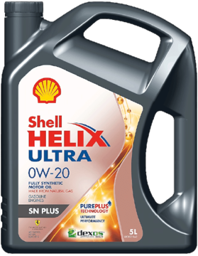 Масло моторное SHELL Helix Ultra 0w20 SN Plus 5л синтетическое