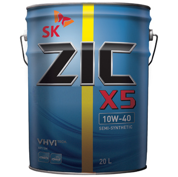 Масло моторное ZIC X5 10w40 20л полусинтетическое