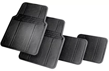 Коврики автомобильные, универсальные AUTOPROFI материал ПВХ, чёрные (MAT601 BK) 4 предмета