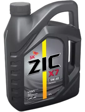 Масло моторное ZIC X7 5w40 4л синтетическое 