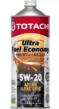 Масло моторное TOTACHI Ultra Fuel 5w20 SN 1л синтетическое