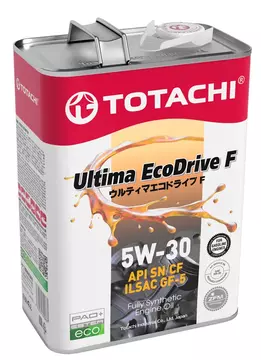 Масло моторное TOTACHI Ultima EcoDrive F 5w30 SN/CF 4л синтетическое