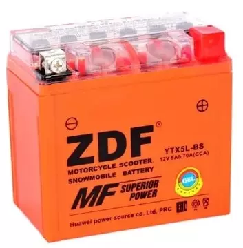 Аккумулятор мото ZDF 1205.3 е GEL Orange (YTX5L-BS)