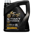Масло моторное MANNOL (7812) 4-Takt Motorbike 10W40 4л синтетическое