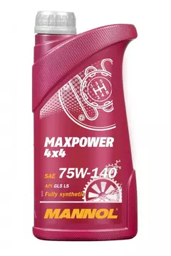 Масло трансмиссионное MANNOL 4х4 Maxpower 75W140 GL-5 1л синтетическое