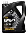 Масло моторное MANNOL Longlife 508/509 0W20 API SP (RC) ACEA C5 5л синтетическое
