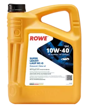Масло моторное ROWE HIGHTEC SUPER LEICHTLAUF HC-O 10w40 5л синтетическое