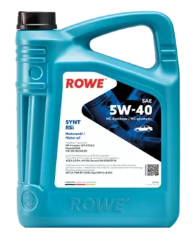 Масло моторное ROWE HIGHTEC SYNT RSi 5w40 5л синтетическое
