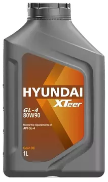 Трансмиссионное масло Hyundai XTeer Gear Oil-4 80w90 GL-4 1л минеральное