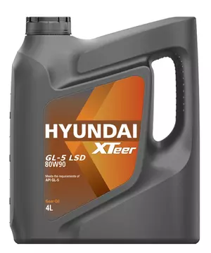 Трансмиссионное масло Hyundai XTeer Gear Oil-5 80w90 GL-5 LSD 4л минеральное