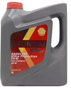 Масло моторное Hyundai XTeer Gasoline Ultra Protection 5W-40 SP 4л синтетическое 