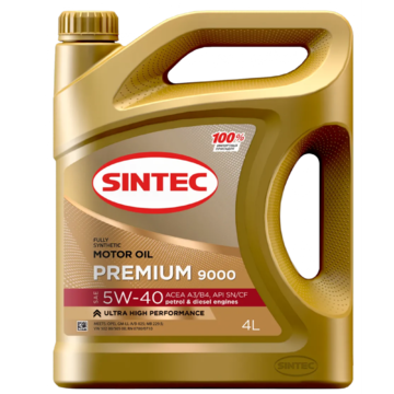 Масло моторное SINTEC Premium 5w40 SN/CF A3/B4 4л синтетическое