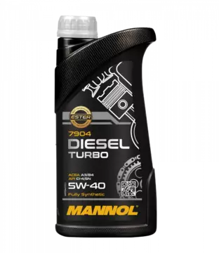 Масло моторное MANNOL Diesel Turbo 5w40 SN/CI-4 A3/B4 1л синтетическое