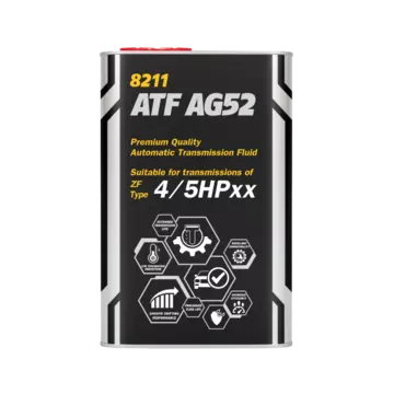 Масло трансмиссионное MANNOL ATF AG52 Automatic Special 1л синтетическое