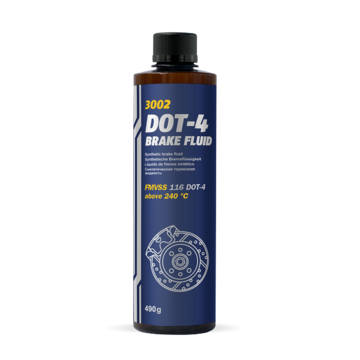 Тормозная жидкость MANNOL (3002-0.5) Brake Fluid DOT-4 0.455л синтетическая