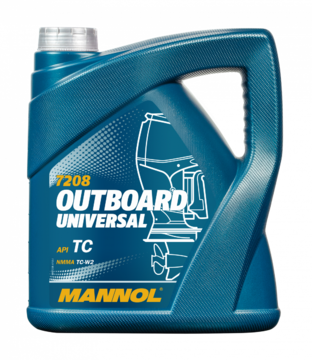 Масло моторное MANNOL (7208-4) Outboard Universal 2T 4л минеральное 