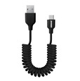 Data-кабель USB TYPE-C ZiPower (PM6736) спиральный 1м