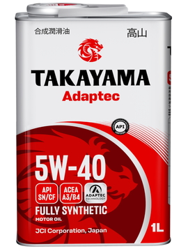 Масло моторное Takayama Adaptec 5W-40 A3/B4 (605586) SN/CF 1л синтетическое 