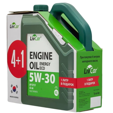 Масло моторное LIVCAR (LC1550530-401) ENERGY ECO 5w30 SP/CF/GF-6A 5л синтетическое