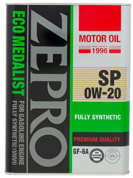 Масло моторное ZEPRO Eco Medalist FS (4250-004-0) 0w20 SP/GF-6A 4л синтетическое