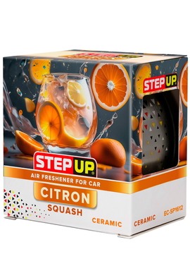 Керамический ароматизатор воздуха Step Up (EC-SP1612) "сквош и цитрон" для автомобиля