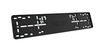 Рамка номерного знака RCS черная Light (1шт) 