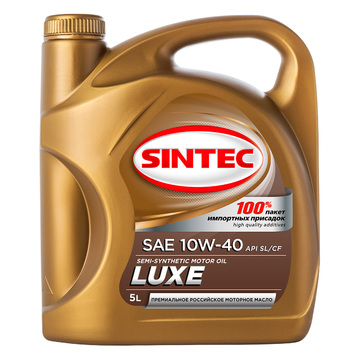 Масло моторное SINTEC Luxe 5000 10w40 SL/CF 5л полусинтетическое
