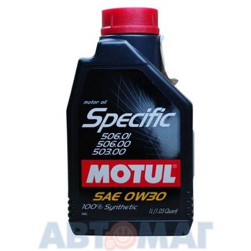 Масло моторное Motul Specific VW 506.01-506.00-503.00 0w30 1л синтетическое
