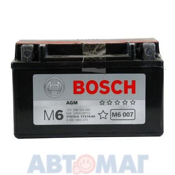Аккумулятор мото BOSCH AGM 506 015 005 YTX7A-BS