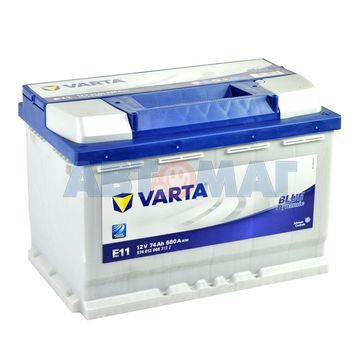 Аккумулятор VARTA 74e 574 012 068 Blue dynamic-74Ач (E11)