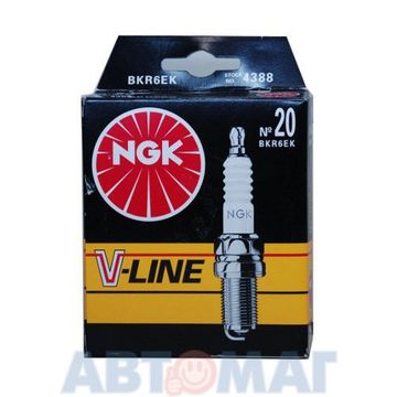 Комплект свечей зажигания NGK V-Line №20 BKR6EK (4шт) (K20TXR)