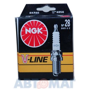 Комплект свечей зажигания NGK V-Line №28 BKR6E (4шт) (K20PR-U)